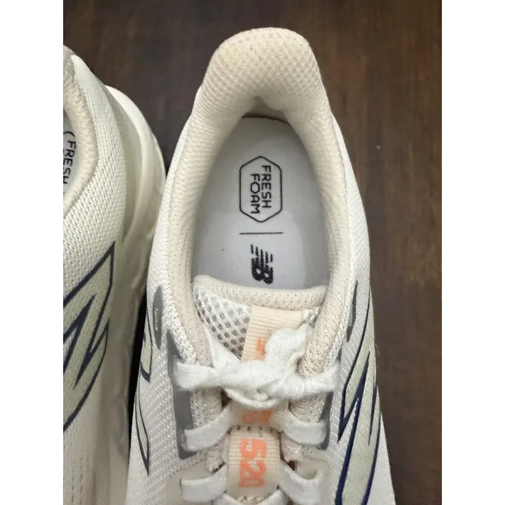 New Balance Women's Fresh Foam 520 v9 size 7.5 White,Orange, Blue
